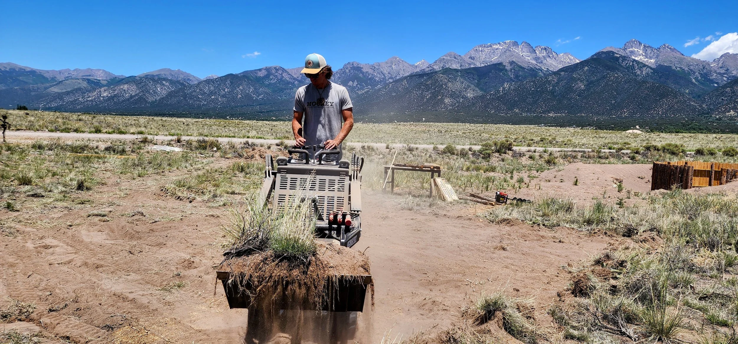 Team working in the field