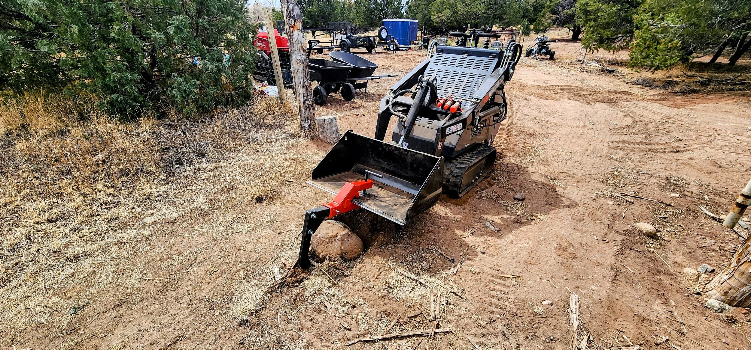Landscaping project in Crestone, Colorado